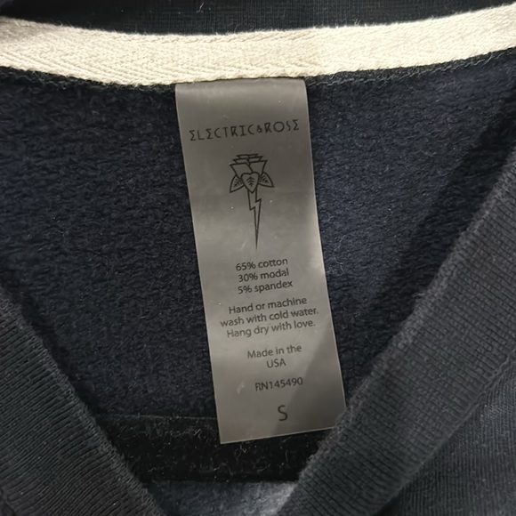 Electric & Rose black and white sweatshirt size Small - Picture 3 of 4